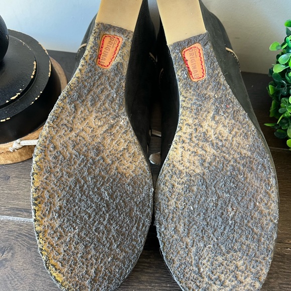 Clarks ORIGINALS Blue Gray Mary Jane Wedges Lace Ties 61606 Size 11 Medium - Picture 13 of 13